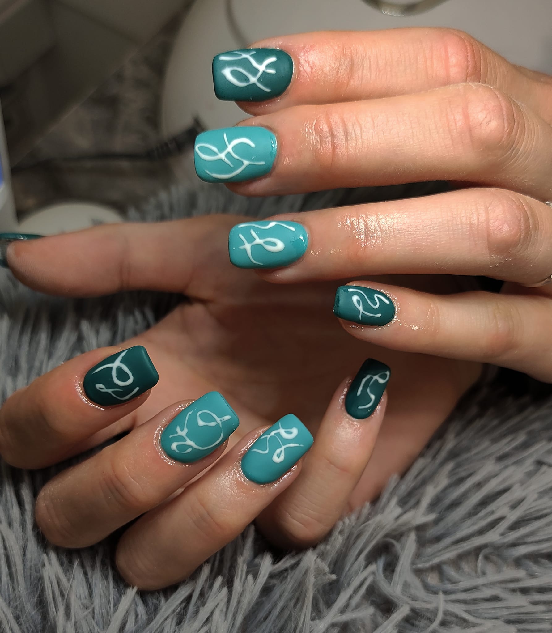 custom nail art Modré ikona